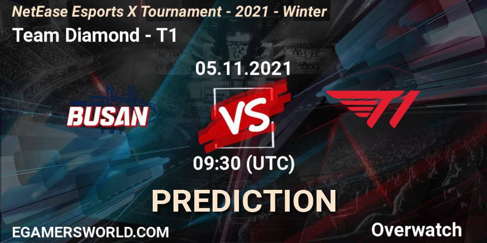 Team Diamond vs T1: Betting TIp, Match Prediction. 05.11.21. Overwatch, NetEase Esports X Tournament - 2021 - Winter
