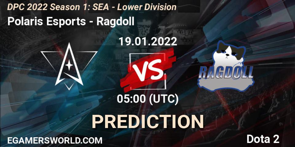 Polaris Esports vs Ragdoll: Betting TIp, Match Prediction. 19.01.22. Dota 2, DPC 2022 Season 1: SEA - Lower Division