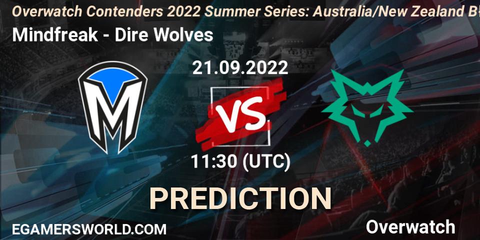 Mindfreak vs Dire Wolves: Betting TIp, Match Prediction. 21.09.2022 at 11:30. Overwatch, Overwatch Contenders 2022 Summer Series: Australia/New Zealand B-Sides