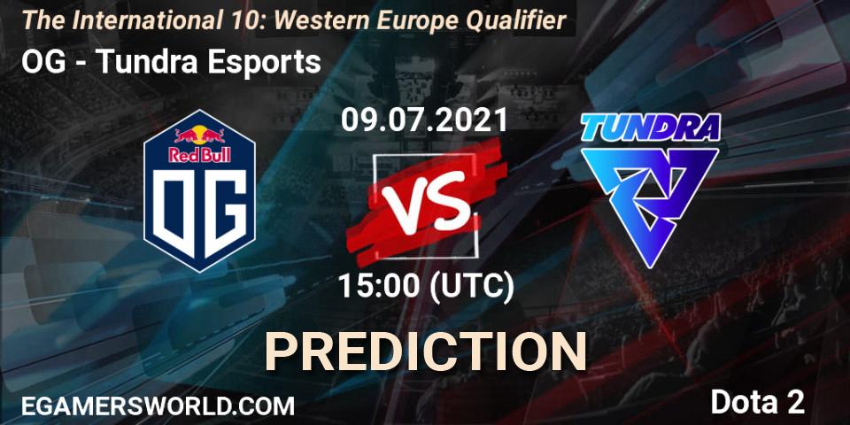 OG vs Tundra Esports: Betting TIp, Match Prediction. 09.07.21. Dota 2, The International 10: Western Europe Qualifier