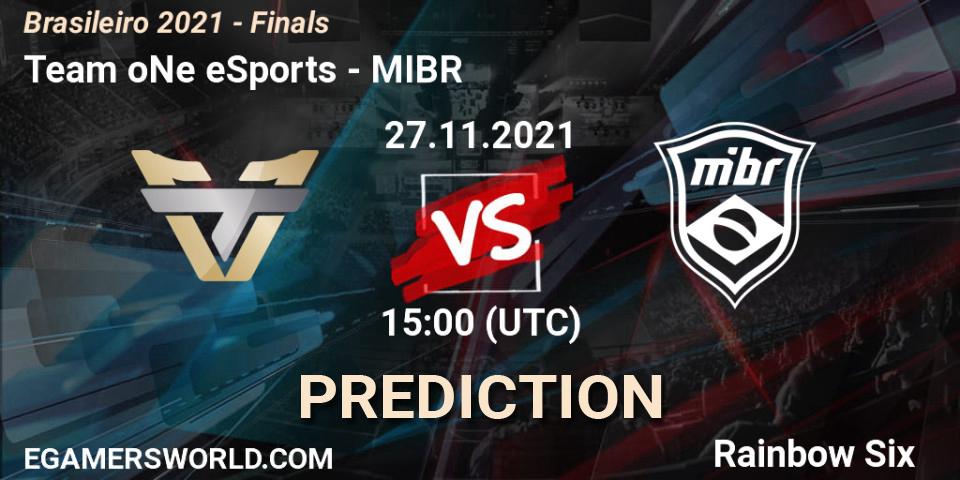 Team oNe eSports vs MIBR: Betting TIp, Match Prediction. 27.11.21. Rainbow Six, Brasileirão 2021 - Finals