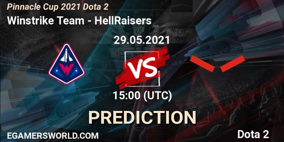 Winstrike Team vs HellRaisers: Betting TIp, Match Prediction. 29.05.21. Dota 2, Pinnacle Cup 2021 Dota 2