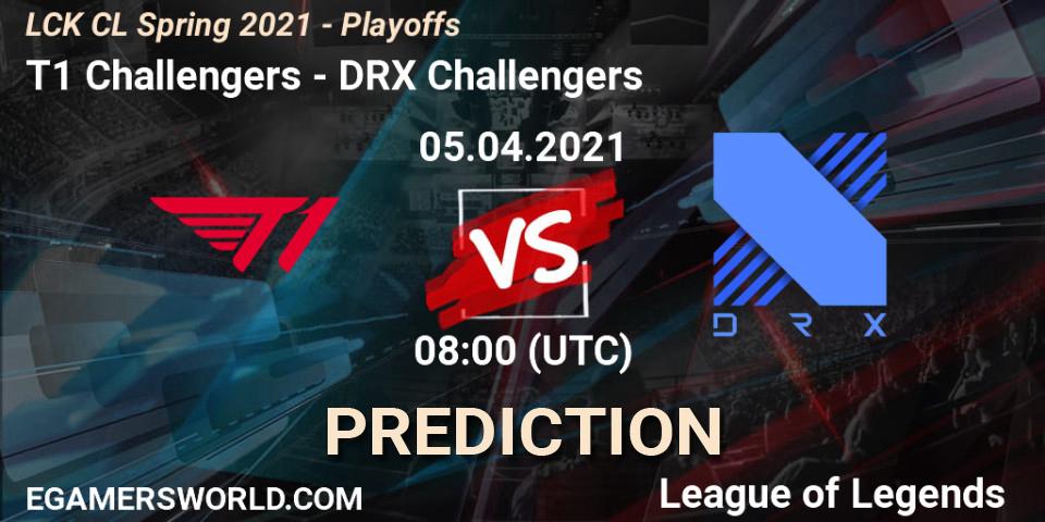 T1 Challengers vs DRX Challengers: Betting TIp, Match Prediction. 05.04.2021 at 08:00. LoL, LCK CL Spring 2021 - Playoffs