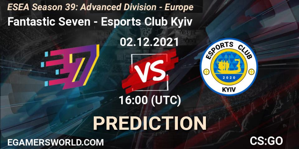 Fantastic Seven vs Esports Club Kyiv: Betting TIp, Match Prediction. 02.12.2021 at 16:00. Counter-Strike (CS2), ESEA Season 39: Advanced Division - Europe