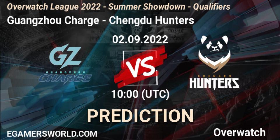 Guangzhou Charge vs Chengdu Hunters: Betting TIp, Match Prediction. 02.09.22. Overwatch, Overwatch League 2022 - Summer Showdown - Qualifiers