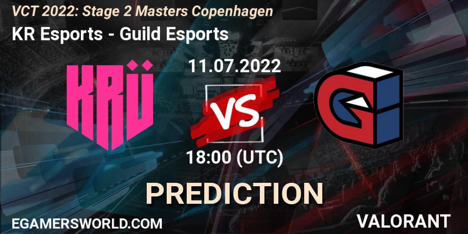 KRÜ Esports vs Guild Esports: Betting TIp, Match Prediction. 11.07.2022 at 19:00. VALORANT, VCT 2022: Stage 2 Masters Copenhagen