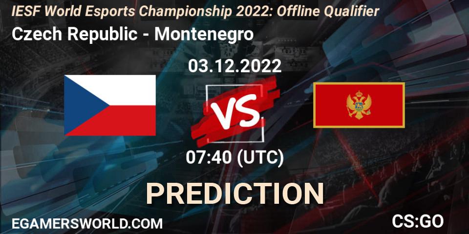 Czech Republic vs Montenegro: Betting TIp, Match Prediction. 03.12.22. CS2 (CS:GO), IESF World Esports Championship 2022: Offline Qualifier