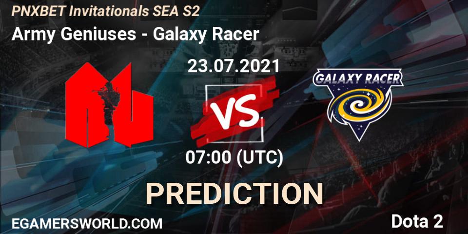 Army Geniuses vs Galaxy Racer: Betting TIp, Match Prediction. 23.07.2021 at 07:03. Dota 2, PNXBET Invitationals SEA S2