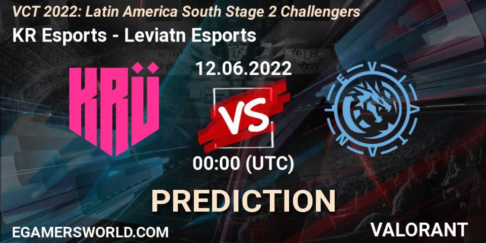 KRÜ Esports vs Leviatán Esports: Betting TIp, Match Prediction. 11.06.22. VALORANT, VCT 2022: Latin America South Stage 2 Challengers