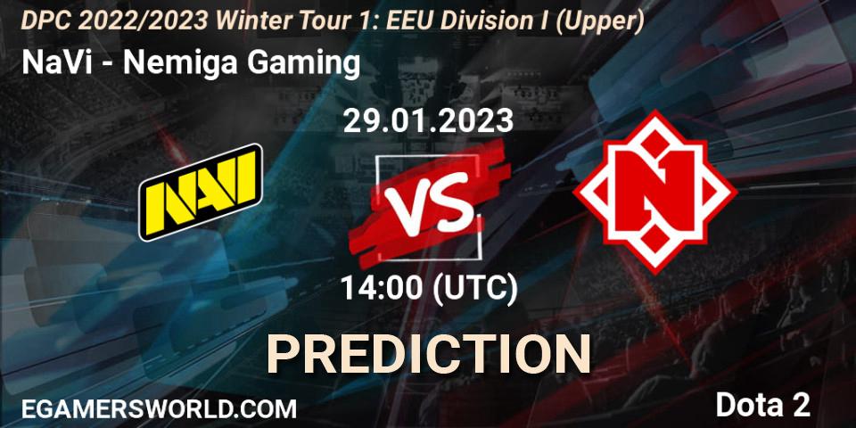 NaVi vs Nemiga Gaming: Betting TIp, Match Prediction. 29.01.23. Dota 2, DPC 2022/2023 Winter Tour 1: EEU Division I (Upper)