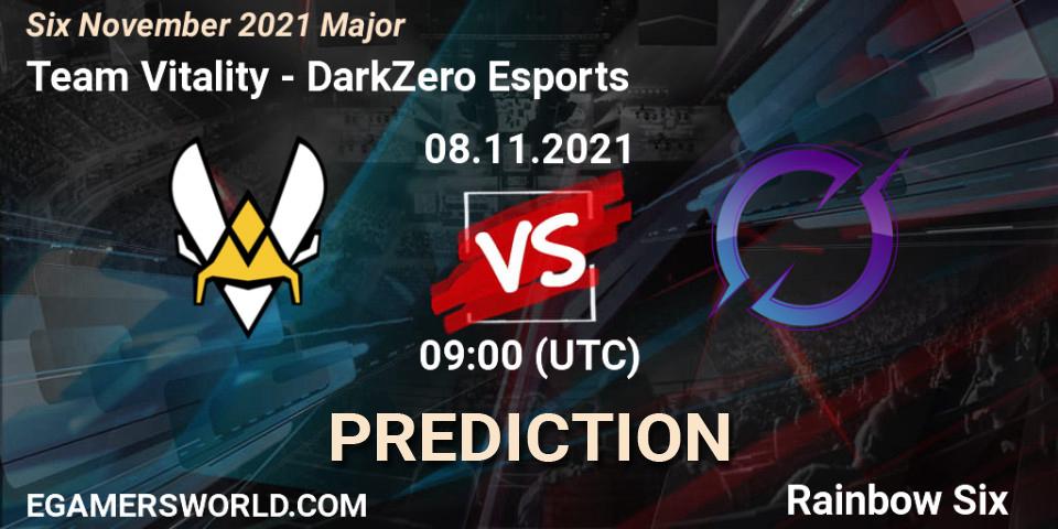 Team Vitality vs DarkZero Esports: Betting TIp, Match Prediction. 09.11.21. Rainbow Six, Six Sweden Major 2021