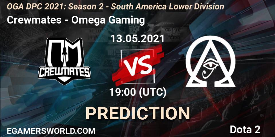 Crewmates vs Omega Gaming: Betting TIp, Match Prediction. 14.05.21. Dota 2, OGA DPC 2021: Season 2 - South America Lower Division 