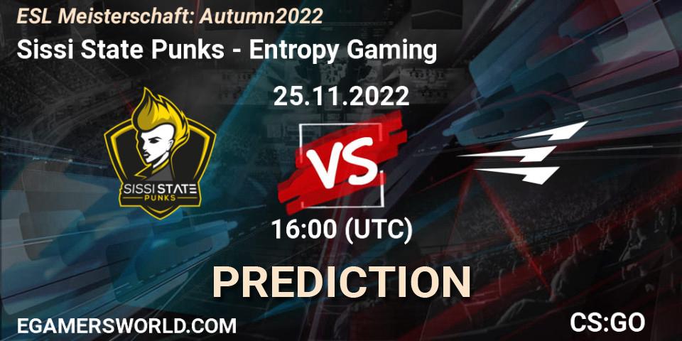 Sissi State Punks vs Entropy Gaming: Betting TIp, Match Prediction. 25.11.22. CS2 (CS:GO), ESL Meisterschaft: Autumn 2022