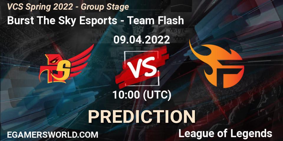 Burst The Sky Esports vs Team Flash: Betting TIp, Match Prediction. 08.04.22. LoL, VCS Spring 2022 - Group Stage 