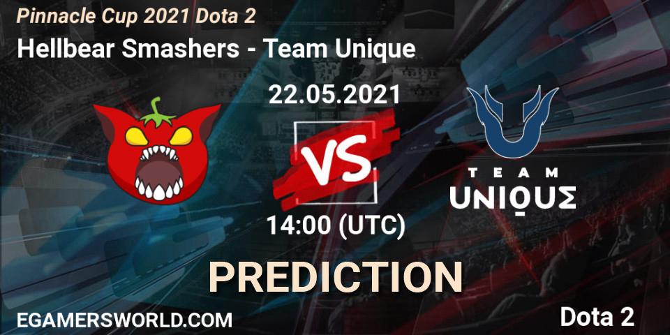 Hellbear Smashers vs Team Unique: Betting TIp, Match Prediction. 22.05.2021 at 14:02. Dota 2, Pinnacle Cup 2021 Dota 2