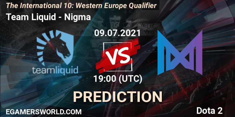 Team Liquid vs Nigma Galaxy: Betting TIp, Match Prediction. 09.07.21. Dota 2, The International 10: Western Europe Qualifier