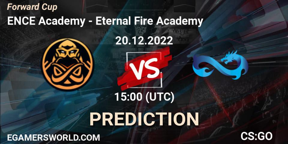 ENCE Academy vs Eternal Fire Academy: Betting TIp, Match Prediction. 20.12.2022 at 18:00. Counter-Strike (CS2), Forward Cup