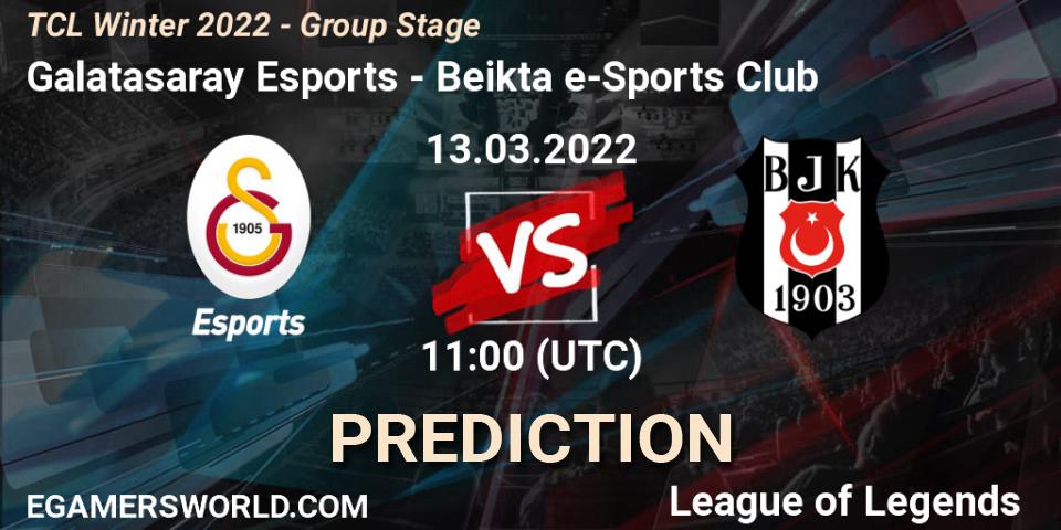 Galatasaray Esports vs Beşiktaş e-Sports Club: Betting TIp, Match Prediction. 13.03.22. LoL, TCL Winter 2022 - Group Stage