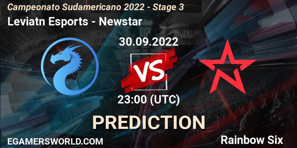 Leviatán Esports vs Newstar: Betting TIp, Match Prediction. 30.09.2022 at 23:00. Rainbow Six, Campeonato Sudamericano 2022 - Stage 3