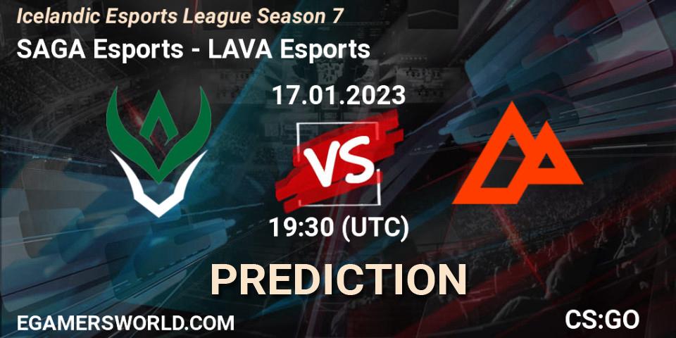 SAGA Esports vs LAVA Esports: Betting TIp, Match Prediction. 17.01.23. CS2 (CS:GO), Icelandic Esports League Season 7