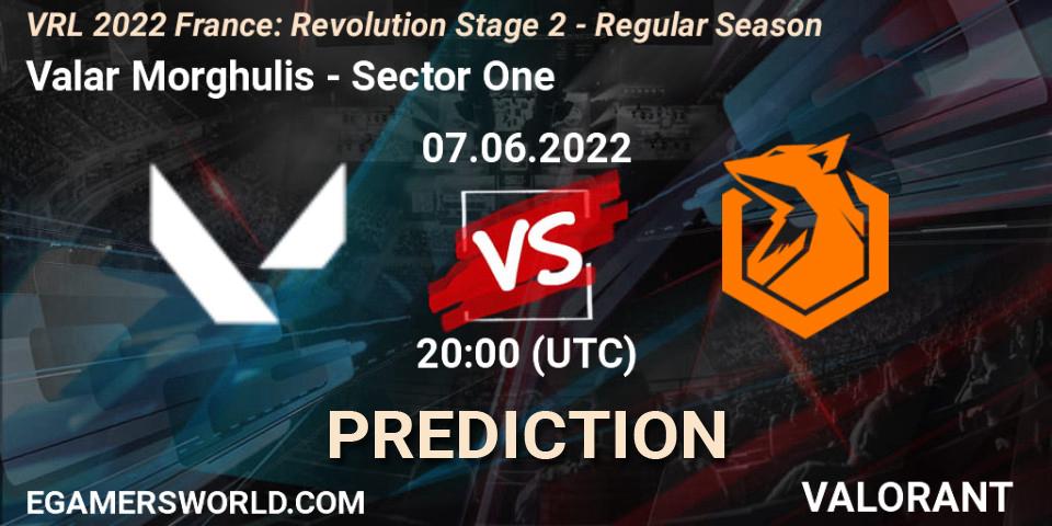 Valar Morghulis vs Sector One: Betting TIp, Match Prediction. 07.06.2022 at 20:00. VALORANT, VRL 2022 France: Revolution Stage 2 - Regular Season