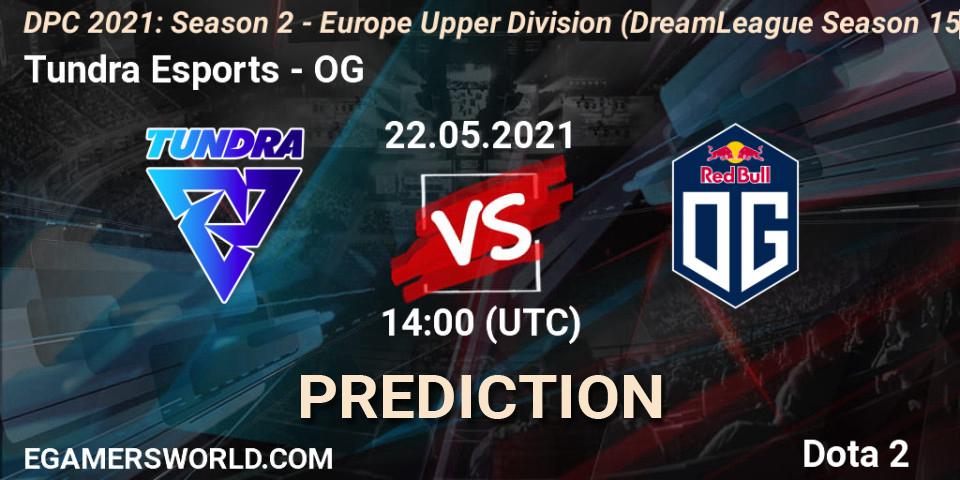 Tundra Esports vs OG: Betting TIp, Match Prediction. 22.05.21. Dota 2, DPC 2021: Season 2 - Europe Upper Division (DreamLeague Season 15)