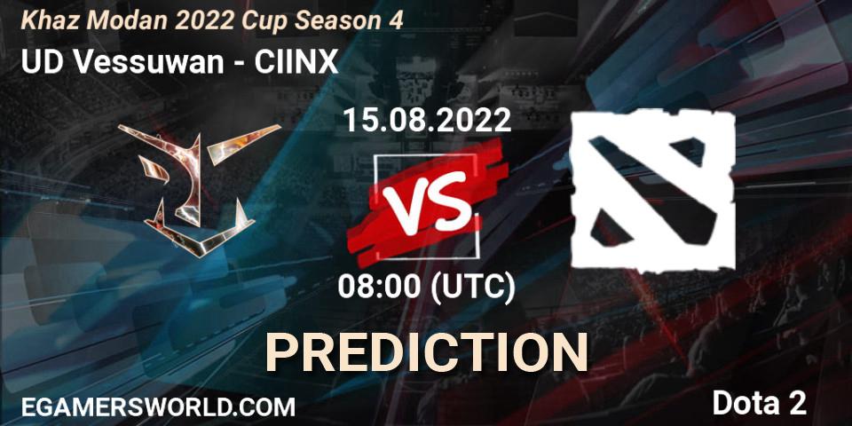 UD Vessuwan vs CIINX: Betting TIp, Match Prediction. 15.08.22. Dota 2, Khaz Modan 2022 Cup Season 4