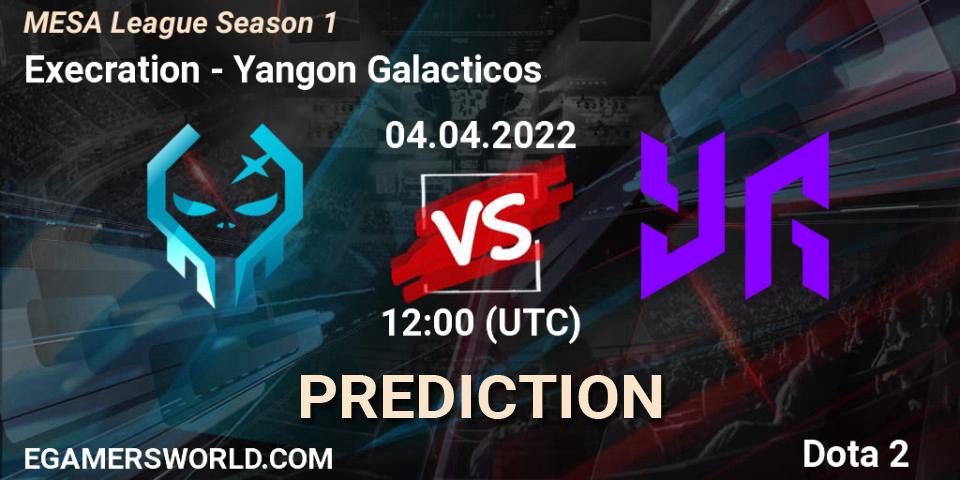 Execration vs Yangon Galacticos: Betting TIp, Match Prediction. 04.04.22. Dota 2, MESA League Season 1
