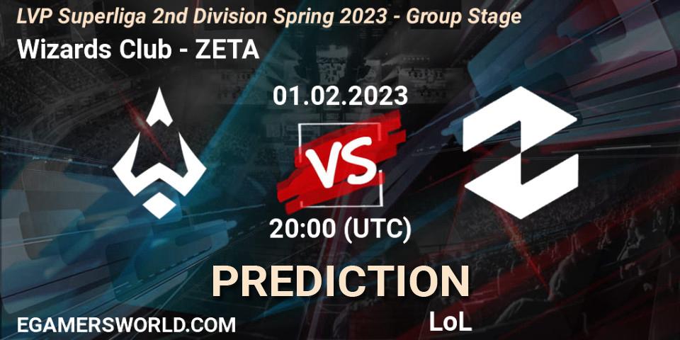 Wizards Club vs ZETA: Betting TIp, Match Prediction. 01.02.23. LoL, LVP Superliga 2nd Division Spring 2023 - Group Stage