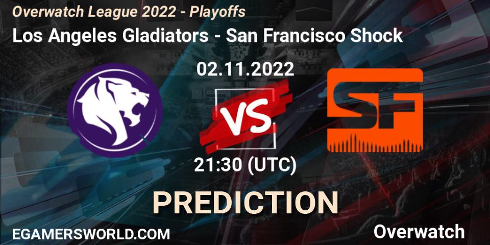 Los Angeles Gladiators vs San Francisco Shock: Betting TIp, Match Prediction. 02.11.22. Overwatch, Overwatch League 2022 - Playoffs