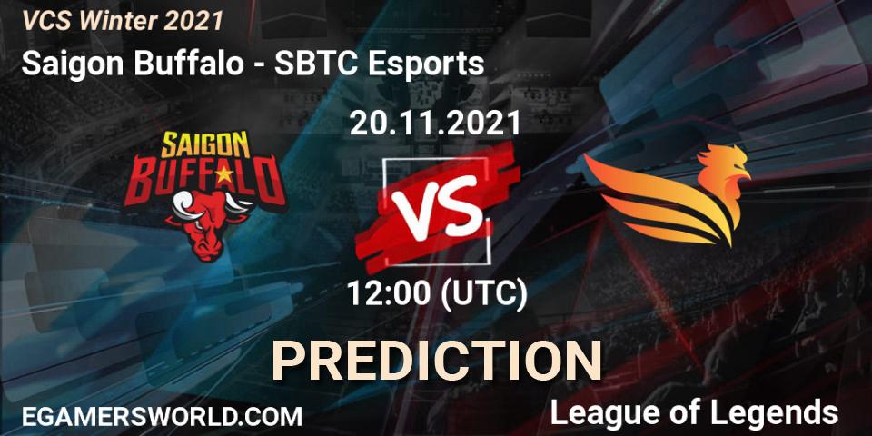 Saigon Buffalo vs SBTC Esports: Betting TIp, Match Prediction. 20.11.2021 at 12:00. LoL, VCS Winter 2021