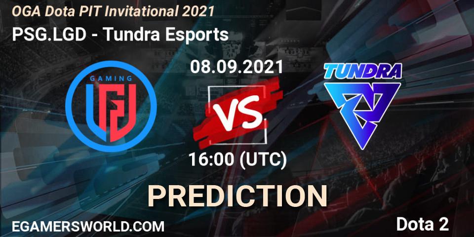 PSG.LGD vs Tundra Esports: Betting TIp, Match Prediction. 08.09.21. Dota 2, OGA Dota PIT Invitational 2021