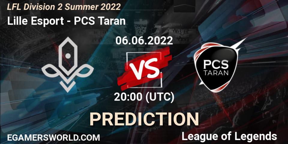 Lille Esport vs PCS Taran: Betting TIp, Match Prediction. 06.06.2022 at 20:00. LoL, LFL Division 2 Summer 2022