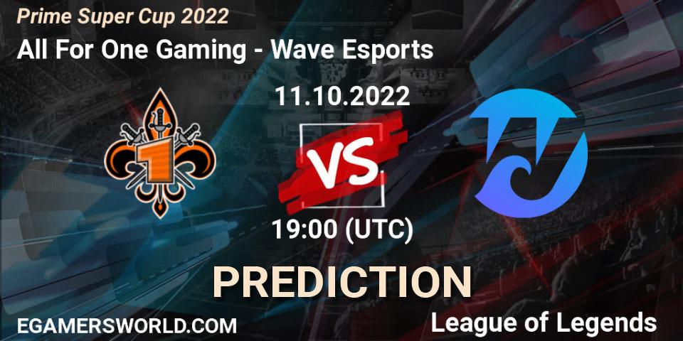 All For One Gaming vs Wave Esports: Betting TIp, Match Prediction. 11.10.22. LoL, Prime Super Cup 2022