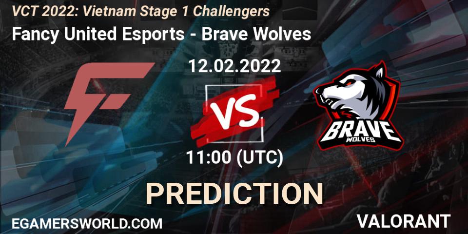 Fancy United Esports vs Brave Wolves: Betting TIp, Match Prediction. 12.02.2022 at 11:00. VALORANT, VCT 2022: Vietnam Stage 1 Challengers
