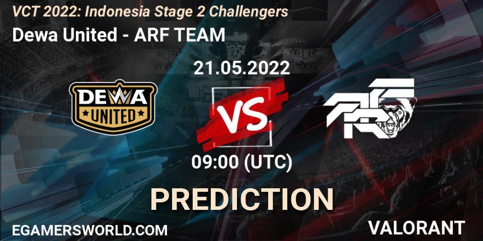 Dewa United vs ARF TEAM: Betting TIp, Match Prediction. 21.05.22. VALORANT, VCT 2022: Indonesia Stage 2 Challengers