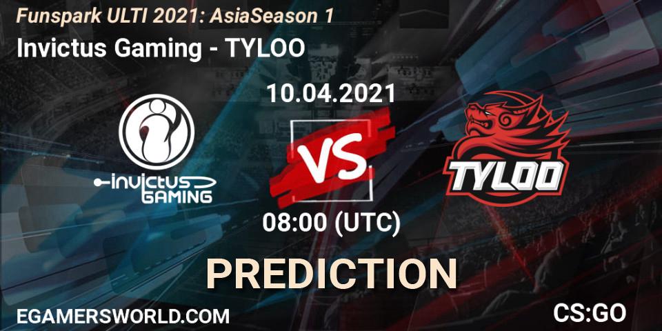 Invictus Gaming vs TYLOO: Betting TIp, Match Prediction. 10.04.21. CS2 (CS:GO), Funspark ULTI 2021: Asia Season 1