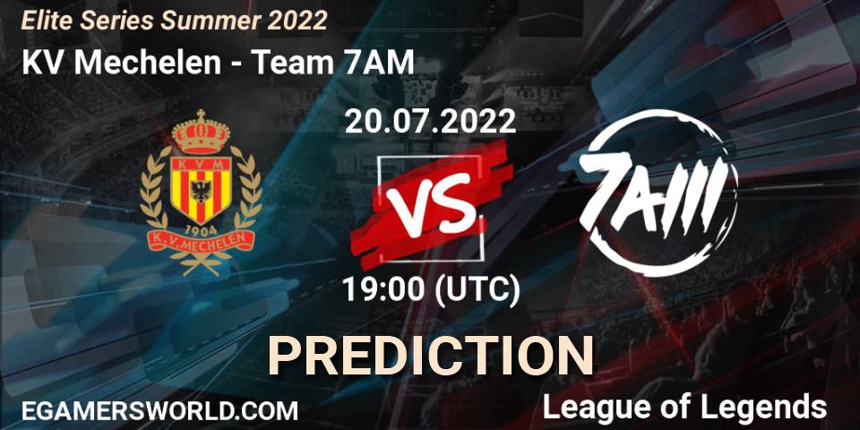 KV Mechelen vs Team 7AM: Betting TIp, Match Prediction. 20.07.22. LoL, Elite Series Summer 2022