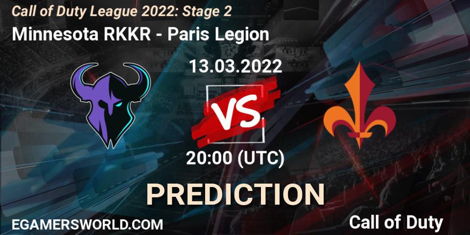 Minnesota RØKKR vs Paris Legion: Betting TIp, Match Prediction. 13.03.2022 at 20:00. Call of Duty, Call of Duty League 2022: Stage 2
