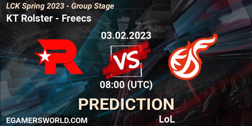 KT Rolster vs Freecs: Betting TIp, Match Prediction. 03.02.23. LoL, LCK Spring 2023 - Group Stage