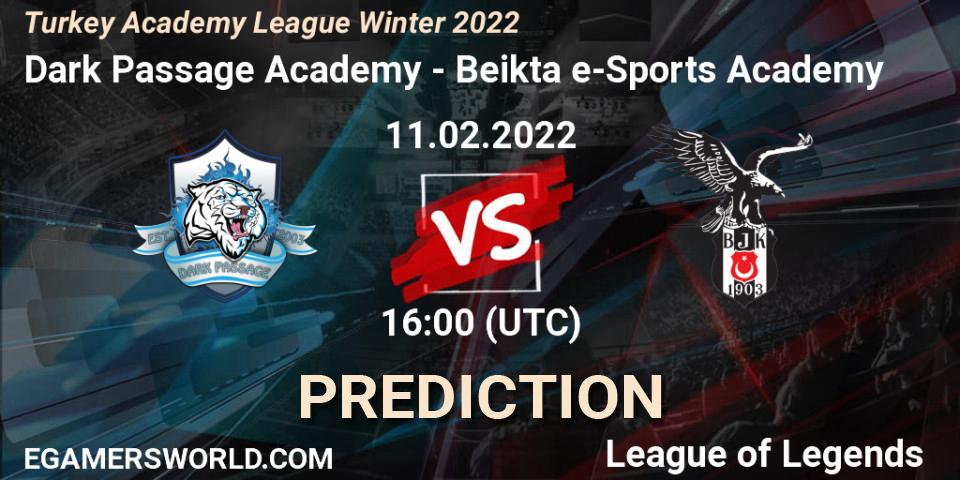 Dark Passage Academy vs Beşiktaş e-Sports Academy: Betting TIp, Match Prediction. 11.02.2022 at 16:00. LoL, Turkey Academy League Winter 2022