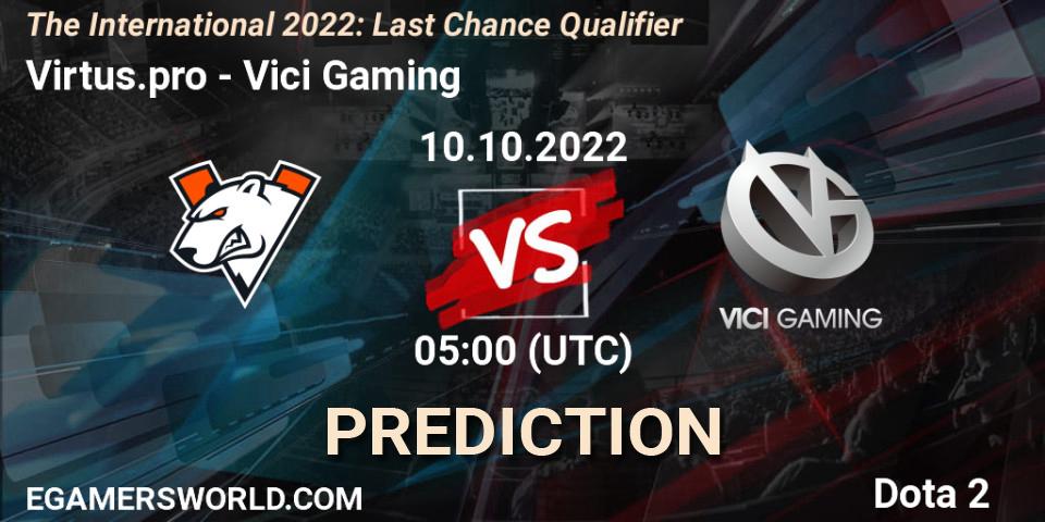 Virtus.pro vs Vici Gaming: Betting TIp, Match Prediction. 10.10.22. Dota 2, The International 2022: Last Chance Qualifier