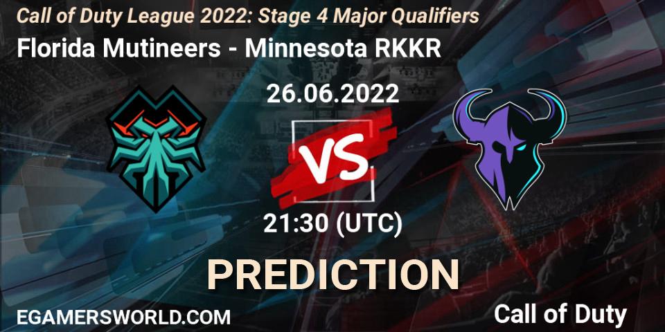 Florida Mutineers vs Minnesota RØKKR: Betting TIp, Match Prediction. 26.06.22. Call of Duty, Call of Duty League 2022: Stage 4