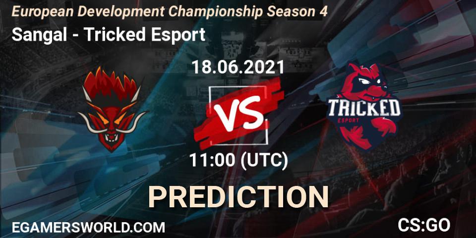 Sangal vs Tricked Esport: Betting TIp, Match Prediction. 18.06.2021 at 11:30. Counter-Strike (CS2), European Development Championship Season 4