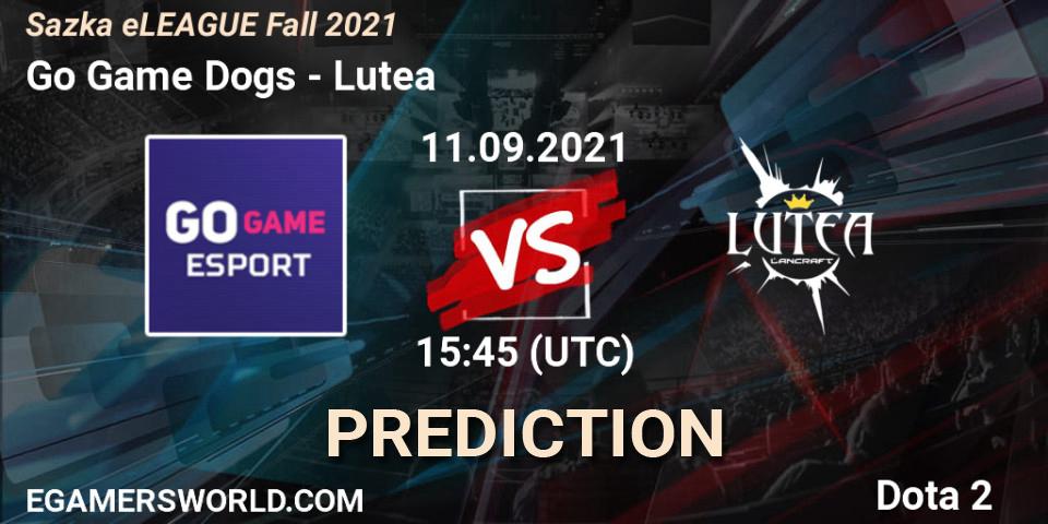 Go Game Dogs vs Lutea: Betting TIp, Match Prediction. 11.09.21. Dota 2, Sazka eLEAGUE Fall 2021
