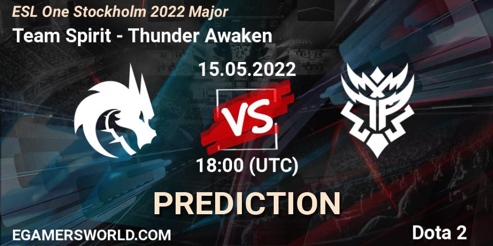 Team Spirit vs Thunder Awaken: Betting TIp, Match Prediction. 15.05.2022 at 18:00. Dota 2, ESL One Stockholm 2022 Major