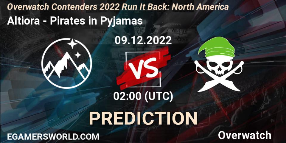 Altiora vs Pirates in Pyjamas: Betting TIp, Match Prediction. 09.12.22. Overwatch, Overwatch Contenders 2022 Run It Back: North America