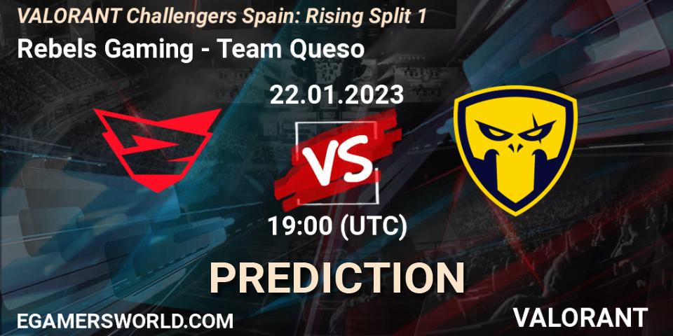 Rebels Gaming vs Team Queso: Betting TIp, Match Prediction. 22.01.23. VALORANT, VALORANT Challengers 2023 Spain: Rising Split 1