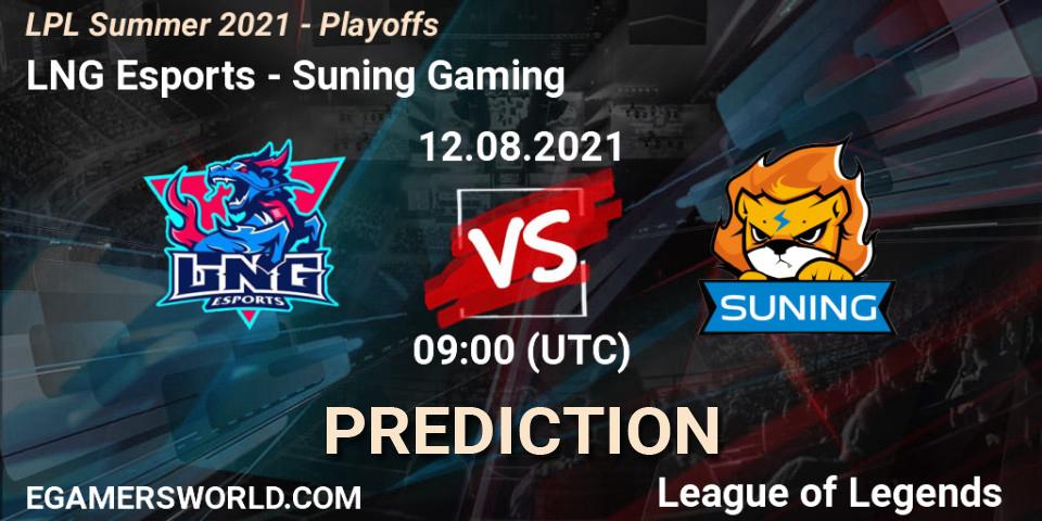 LNG Esports vs Suning Gaming: Betting TIp, Match Prediction. 12.08.21. LoL, LPL Summer 2021 - Playoffs