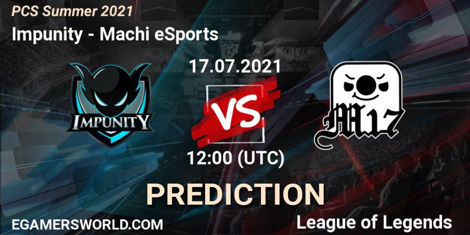 Impunity vs Machi eSports: Betting TIp, Match Prediction. 17.07.21. LoL, PCS Summer 2021